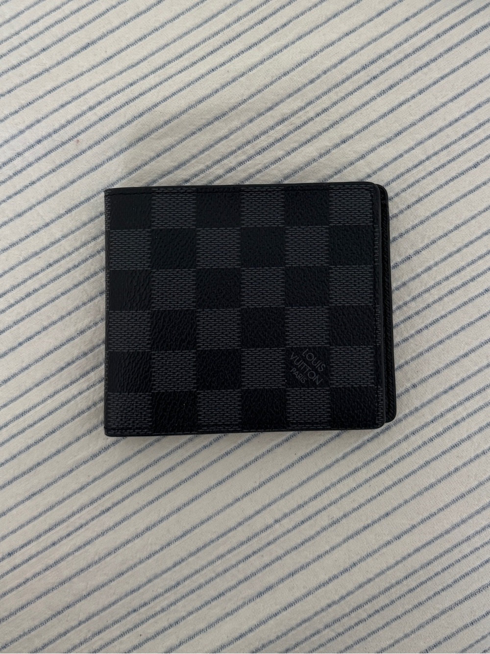 Luxury Black Checkered Wallet